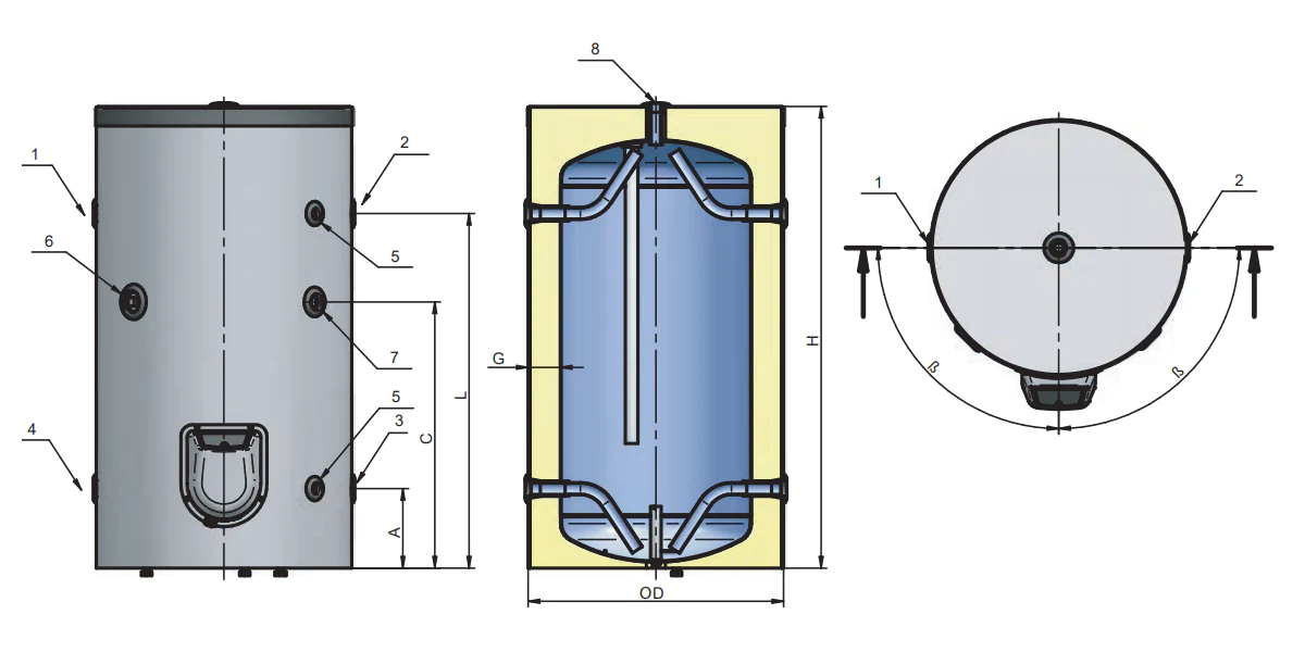 Ferco BCE300 Dimensiones y Conexiones