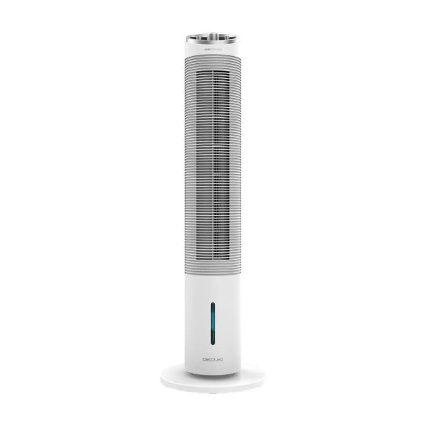 Cecotec Condizionatore Evaporativo EnergySilence 2000 Cool Tower | Potenza 60 W, Serbatoio 2 Litri | 3 Velocità, Oscillazione 60° | Bianco