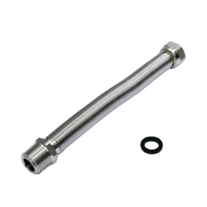 Tubo flexo extensible agua M-H 1/2" DN15 20-40 cm