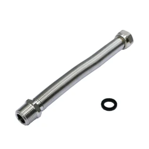 Tubo flexo extensible agua M-H 1/2" DN15 30-60 cm