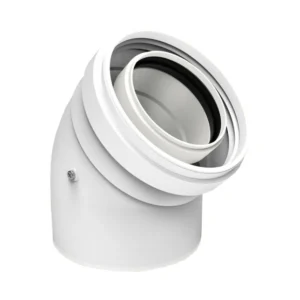 Codo coaxial FIG M-H Ø60/100 45°