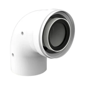 Codo coaxial FIG M-H Ø80/125 90°