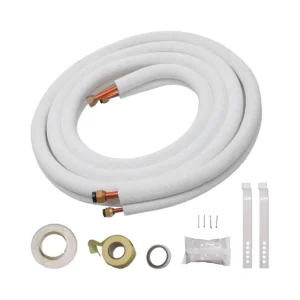 Kit Tubo cobre/aluminio aislado 1/4¨+ 3/8¨ Abocardado + Accesorios