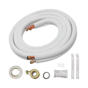 Kit Tubo cobre/aluminio aislado 1/4¨+ 5/8¨ Abocardado + Accesorios